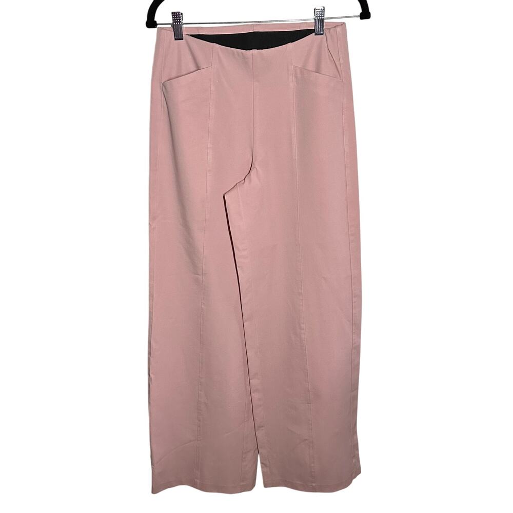 Old Navy Women's High Rise Pull On Wide Leg Pants Abalone Pink Size Small Tall